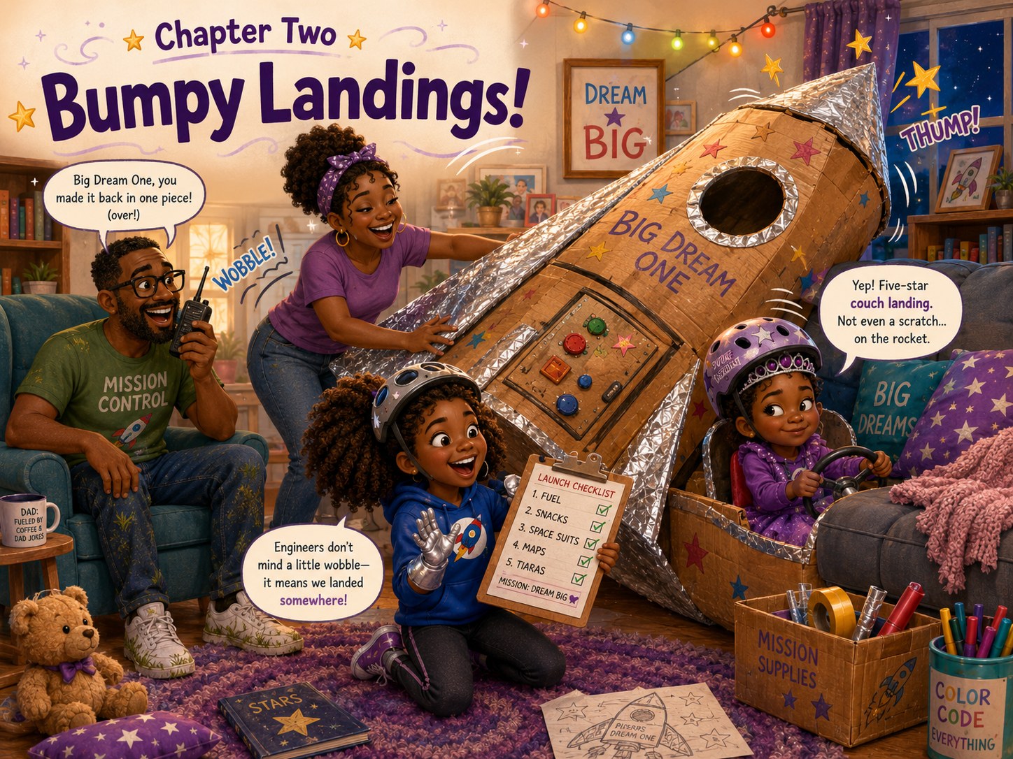 Chapter Two: Bumpy Landings! illustration